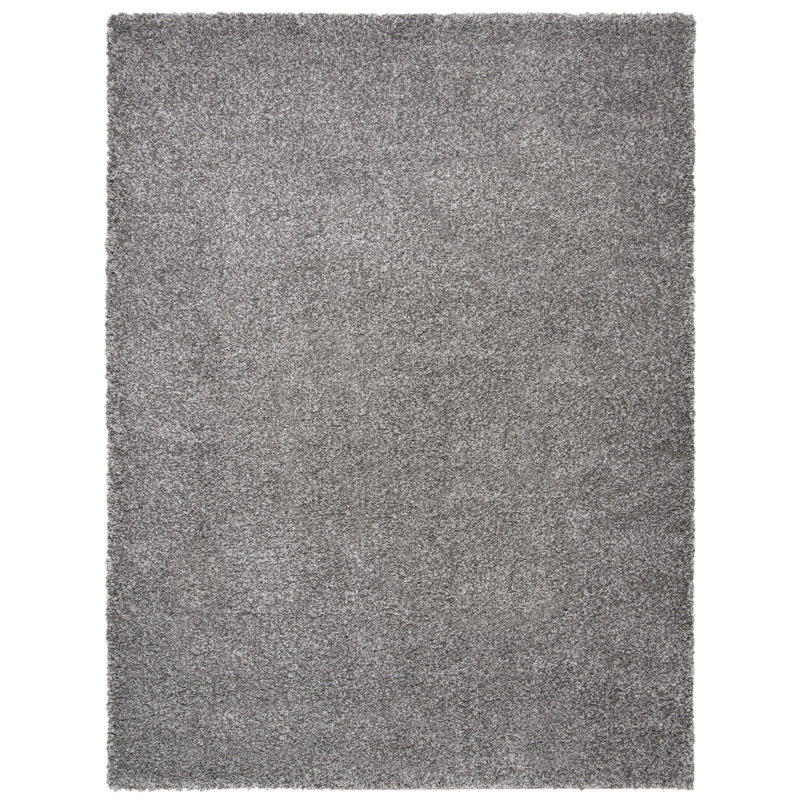 Mirabal Royal Shag Performance Solid Color Rug, Rectangle 4' x 6'