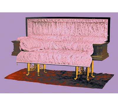 "drop side" , impression casket