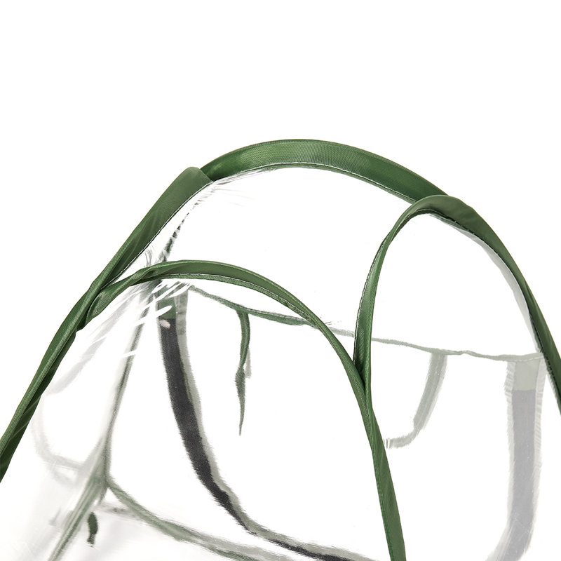 Transparent dark green trim foldable Greenhouses