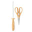 Ensemble de couteaux de cuisine en acier inoxydable allemand Martha Stewart 15 pièces avec poignée forgée en bois d'olivier italien