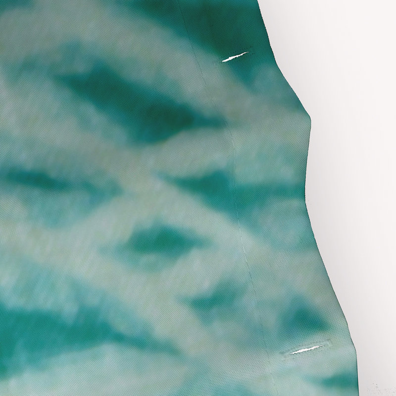 Grand Ridge Abstract Shower Curtain, Teal