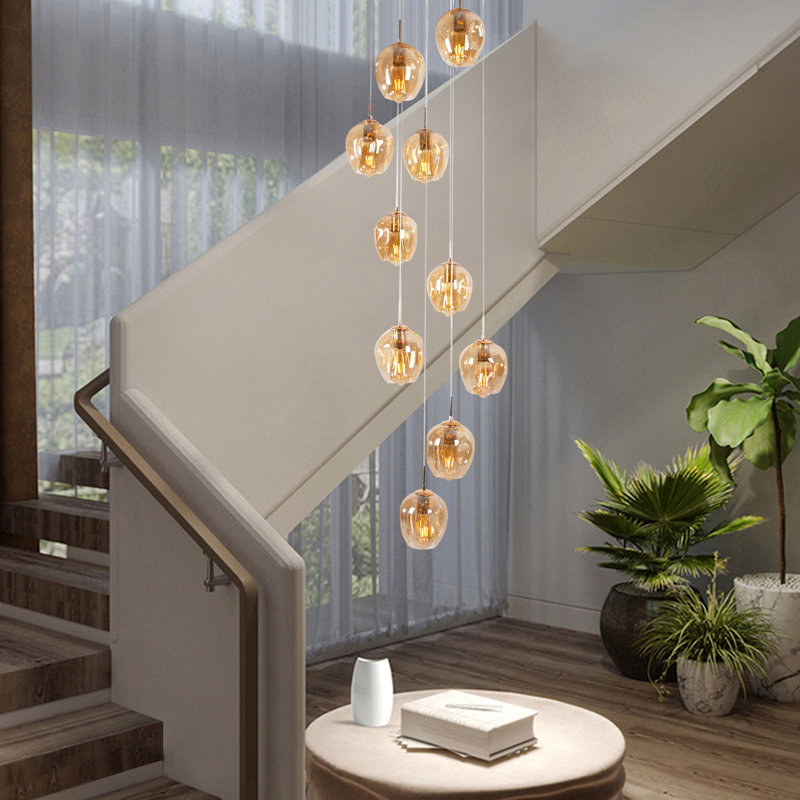 10 - Light Dimmable Tiered Chandelier
