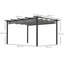 Britiney 4m x 3m Aluminum Pergola