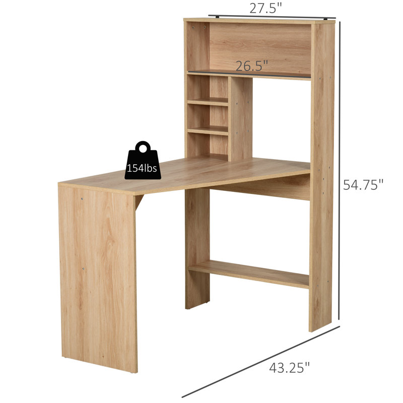 Bureau en L Alenis, Chêne