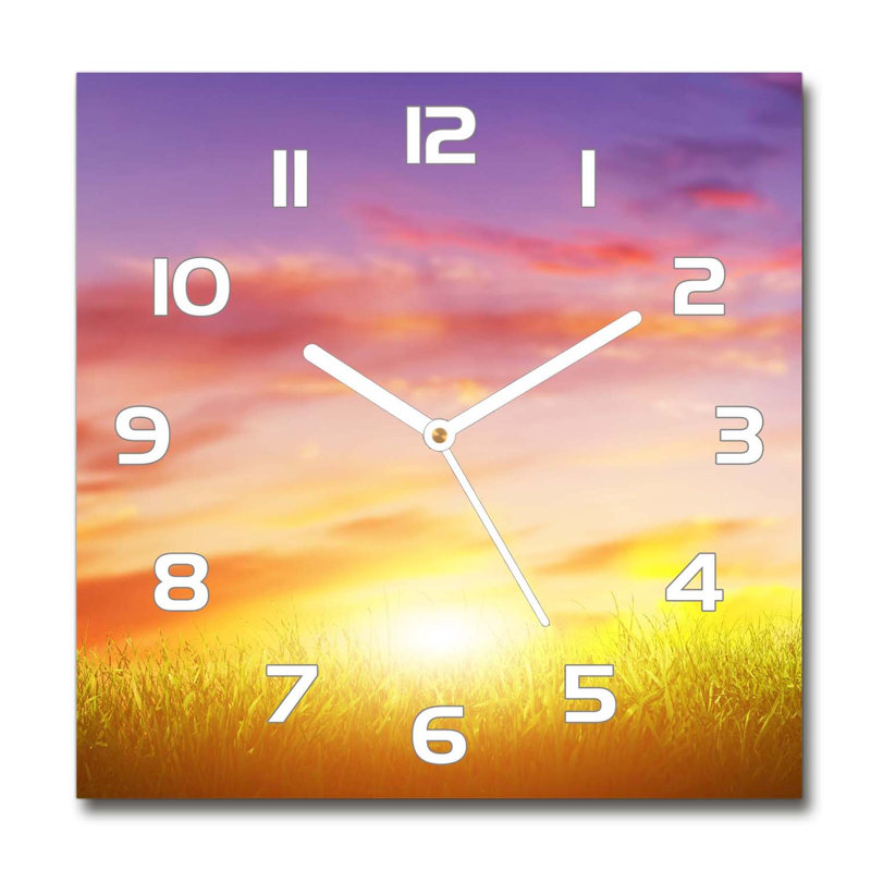 Jiram Glass Wall Clock, White