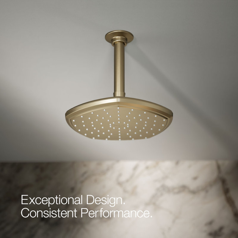 Occasion 8 In. Single-Function Rainhead, Vibrant Brushed Bronze, 1.75 GPM