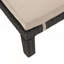 Chaise longue avec coussin beige pour plus de confort