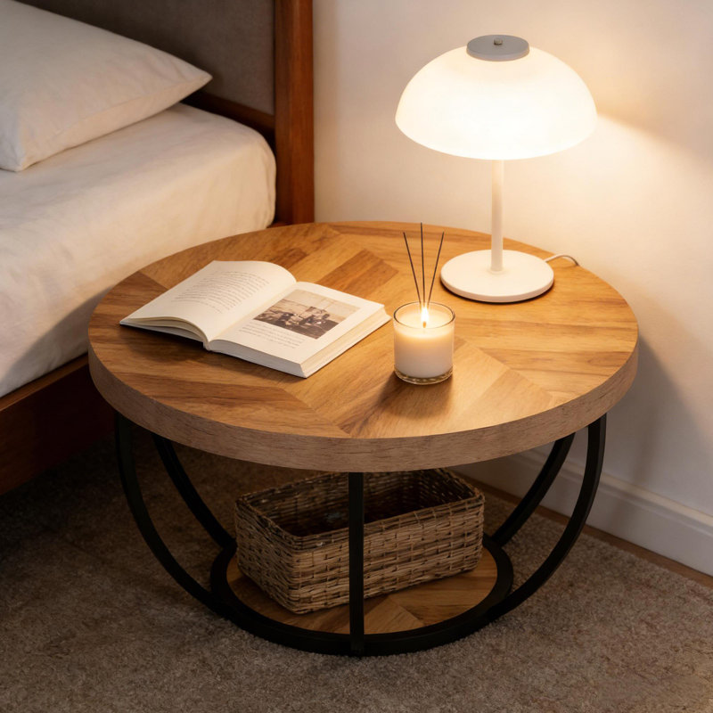 Table de bienvenue, table centrale, table basse, table basse ronde