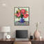Pivoines rouges sur toile, art floral coloré par Art Remedy-104352903-104352909