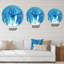 Oversized Snowflakes in the Wind Wall Clock-59914202