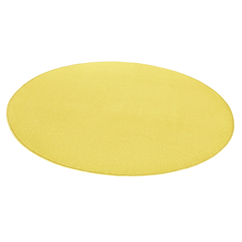 Fancy Yellow Rug, Round 200cm