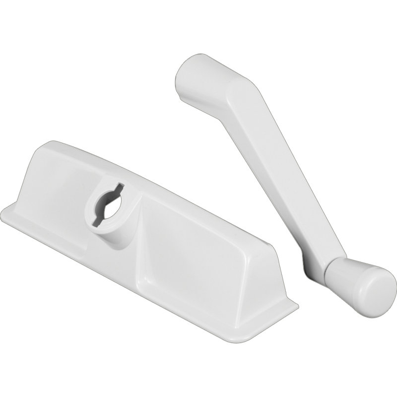 Prime-Line blanc, moulé sous pression et plastique, couvercle de commande et manivelle, cannelure d'entraînement 11/32 po (paquet simple)