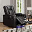 Fauteuil inclinable électrique de 38 po avec compartiment pour accoudoirs, USB et type C (ensemble de 12)