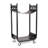Holtman Compact Cast Iron Log Rack with Scrollwork Design