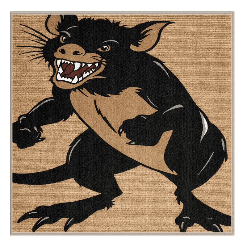  Tapis lavable Tasmanian Devil, Carré 4 pi