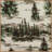 Joshua Cream, Green and Brown Pine Tree Print Western Lodge Rustic Cabin Cotton Comforter Set-1726579346
