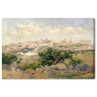View of Toledo Canvas Countryside Wall Art by Art Remedy