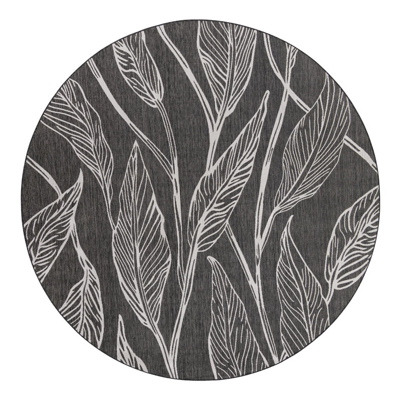Tapis hygiénique en feuilles Firman Beachcrest Home ™, Rond 10 pi 8 po