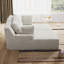 Très grande chaise longue double, canapé-lit moelleux en nuage, fauteuil-lit rembourré, aucun assemblage requis, velours côtelé pour la chambre à coucher-1890034298
