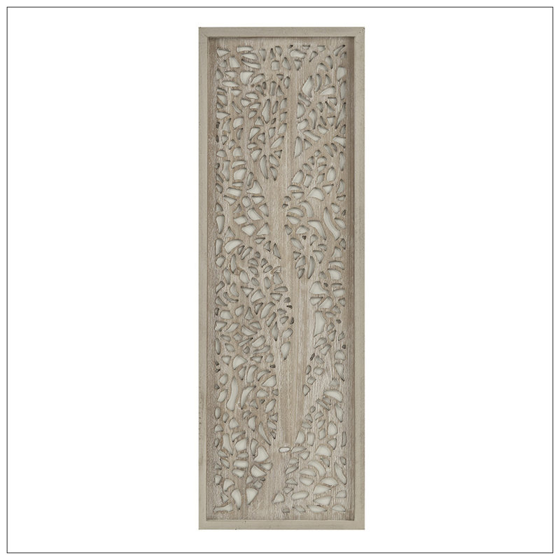 Décoration murale arbre découpé au laser, Naturel