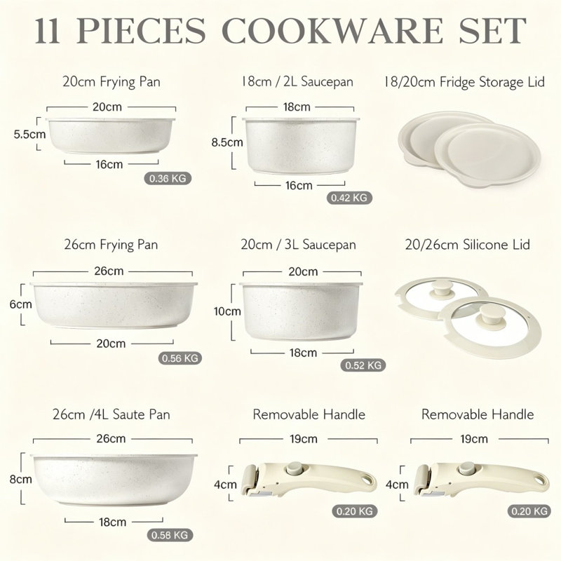11 - Piece Cookware Set
