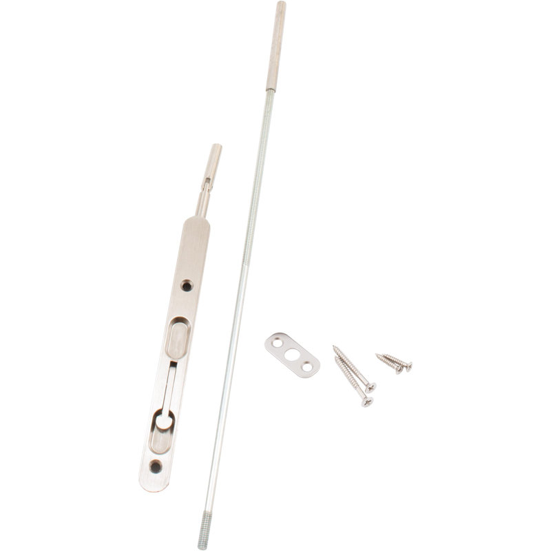 Boulon encastré à levier prolongé, Nickel satiné