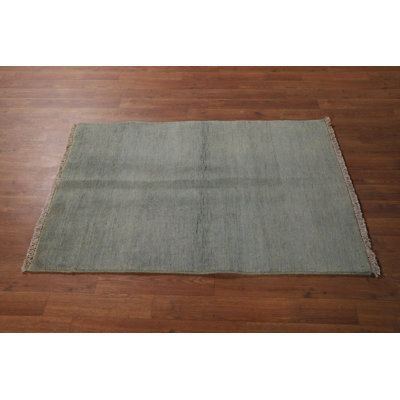 Modern Wool Gabbeh Style Oriental Accent Rug 3x4