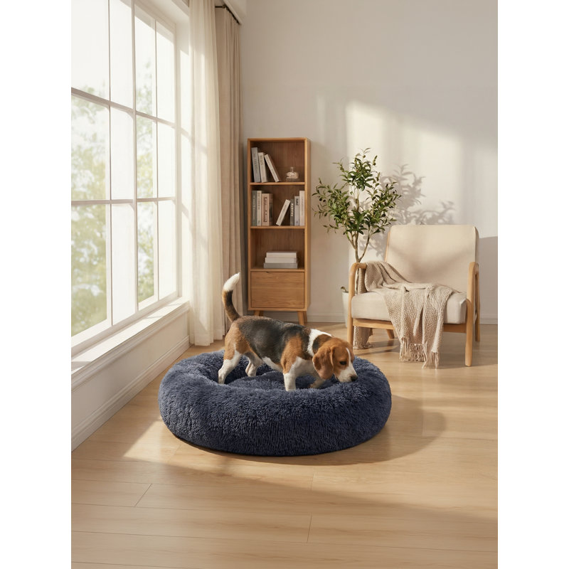 Cotton Pet Bed, Dark Grey
