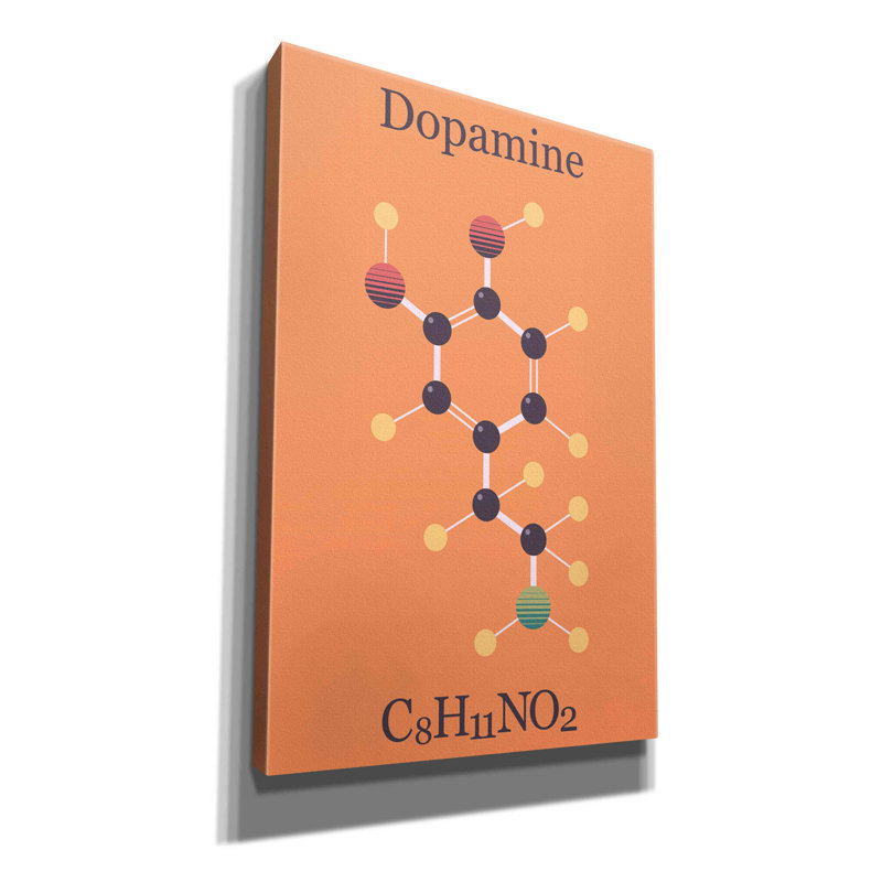 «Peace Or Dopamine Molecule I» par Maxim, H 18 po x l 12 po x P 0,75 po