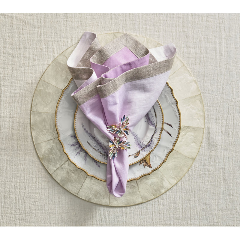 Butterflies Napkin Ring in a Gift Box, Champagne/Crystal