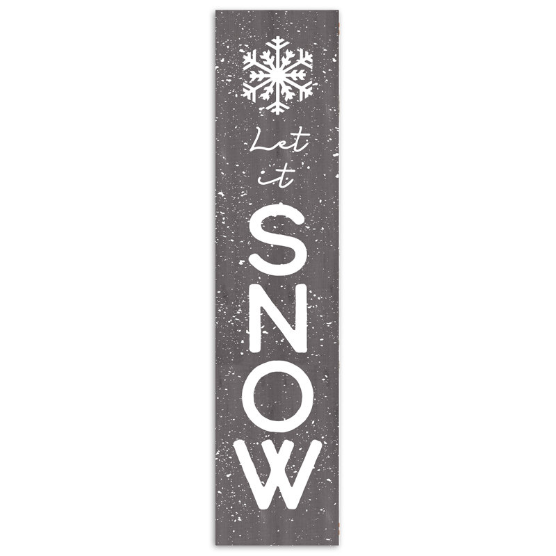 Let It Snow Porch Leaner