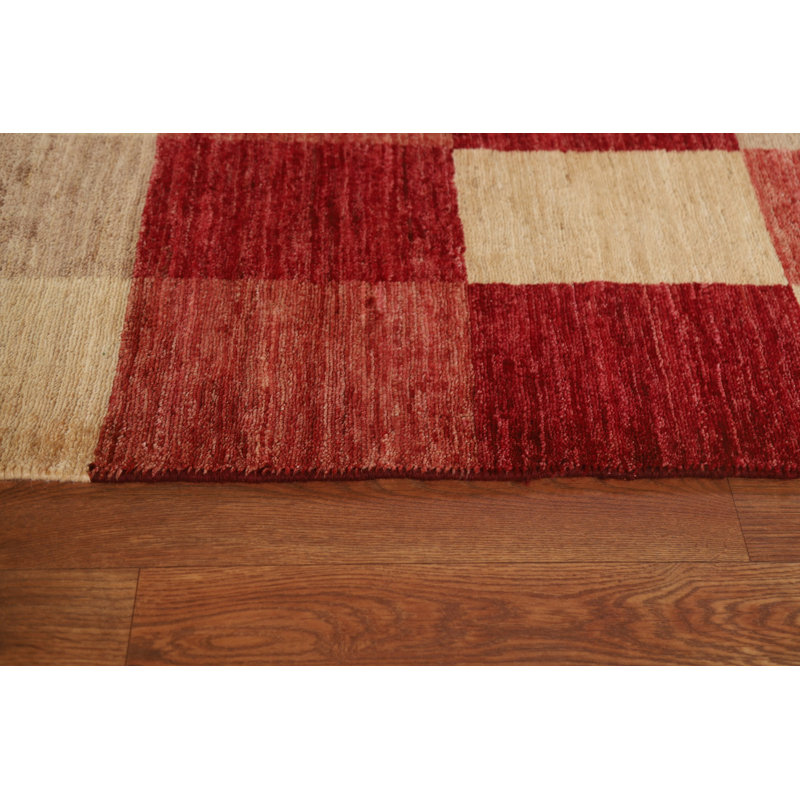 Checkered Gabbeh  Area Rug 6x8