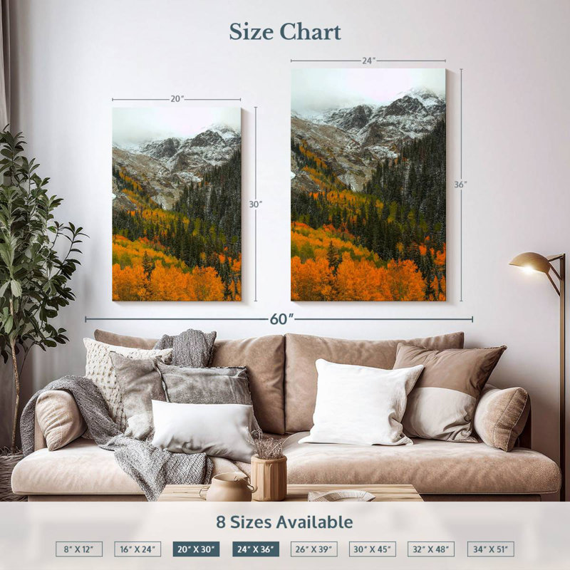 Aime Orange Flames, 36" H x 24" W