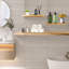 Beige Floating Shelves for Wall,Set of 4