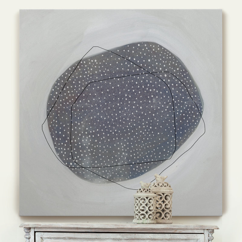 «Speckle I», peinture sur toile, H 10 po x l 10 po x P 1,5 po, Toile tendue