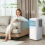 Climatiseur portatif 10 000 BTU - Refroidit 450 pieds carrés, 3-en-1 (refroidissement / déshumidification / ventilateur), télécommande + ensemble d'installation, blanc