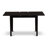 3-Piece Kitchen Table Set Includes a Rectangle Dining Table with Butterfly Leaf and 2 Navy Blue Polyester Fabric Chairs, 32x54 Inch, Black-1903588739-1903588764