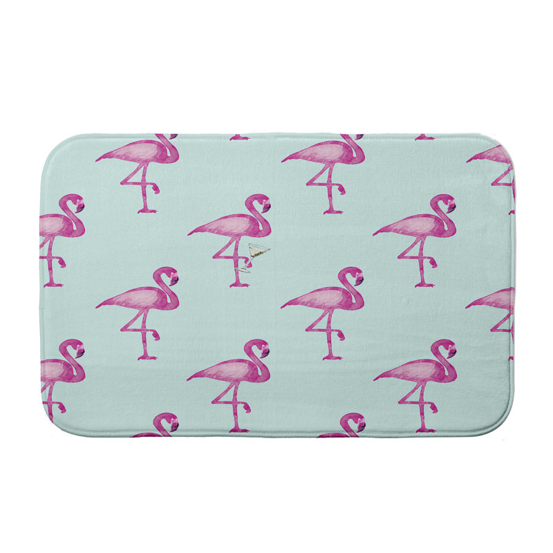 Lyndsey Non-Slip Bath Mat, Blue, 21" W x 34" L