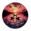 Horloge murale Swans in Love-1649775178