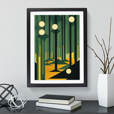 Modern Forest No.4 Abstract - Framed Print