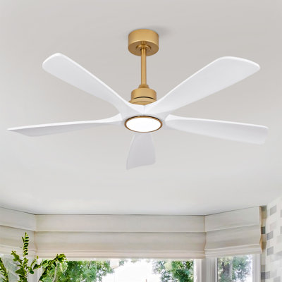Hot vente ventilateurs de plafond d'intérieur de 52 pouces avec lumières et télécommande