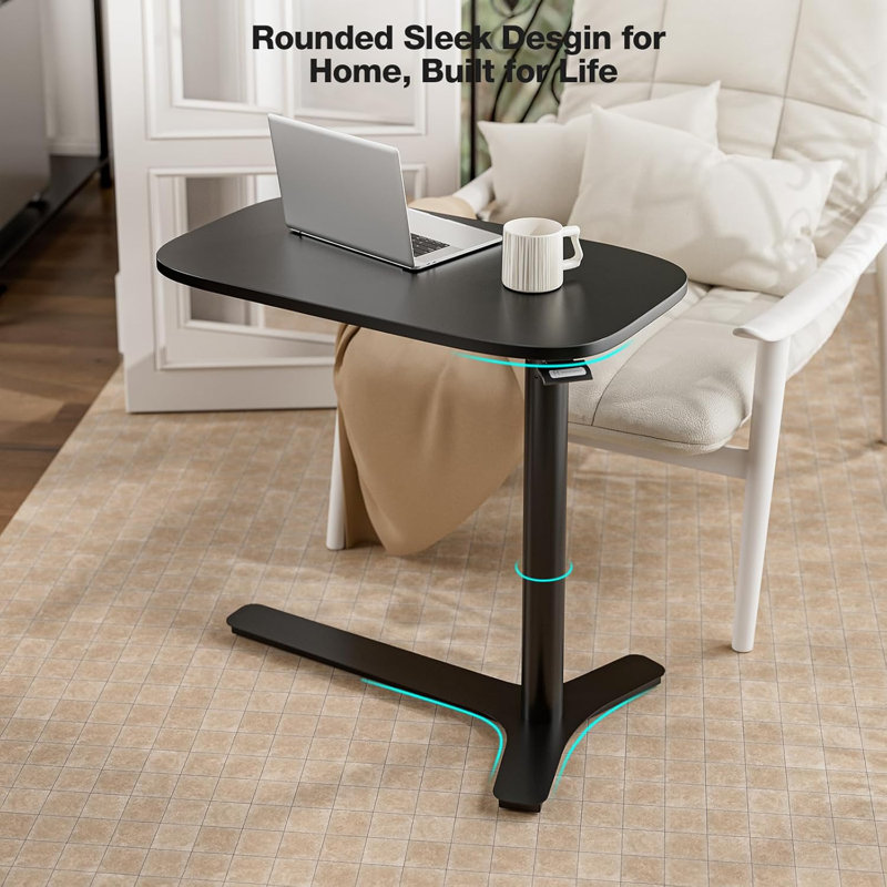 30" Large Overbed Table With Wheels Adjustable Height Ideal Bedside Table For Home Medical Use - Rolling Table For Hospital - Over Bed Desk,Versatile Bedside, Lap Desk, Laptop Stand