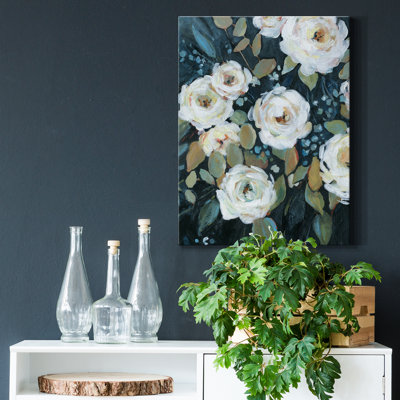 «Moonlit Garden II» par Carol Robinson, reproduction d'art sur toile tendue