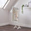 Ghayth Wood Flat Floor Mirror with Shelves