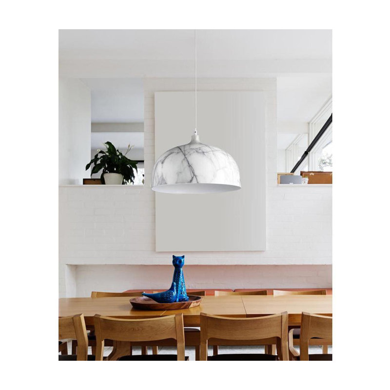 Romona 1 - Light White Dome Pendant