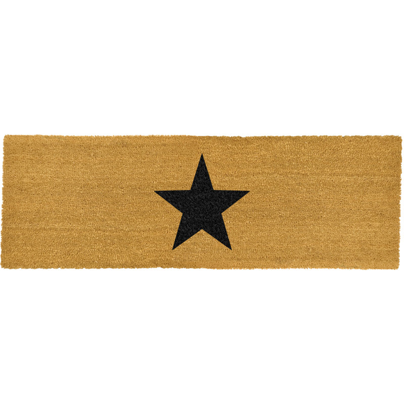 Getir Non-Slip Doormat, Natural/Black