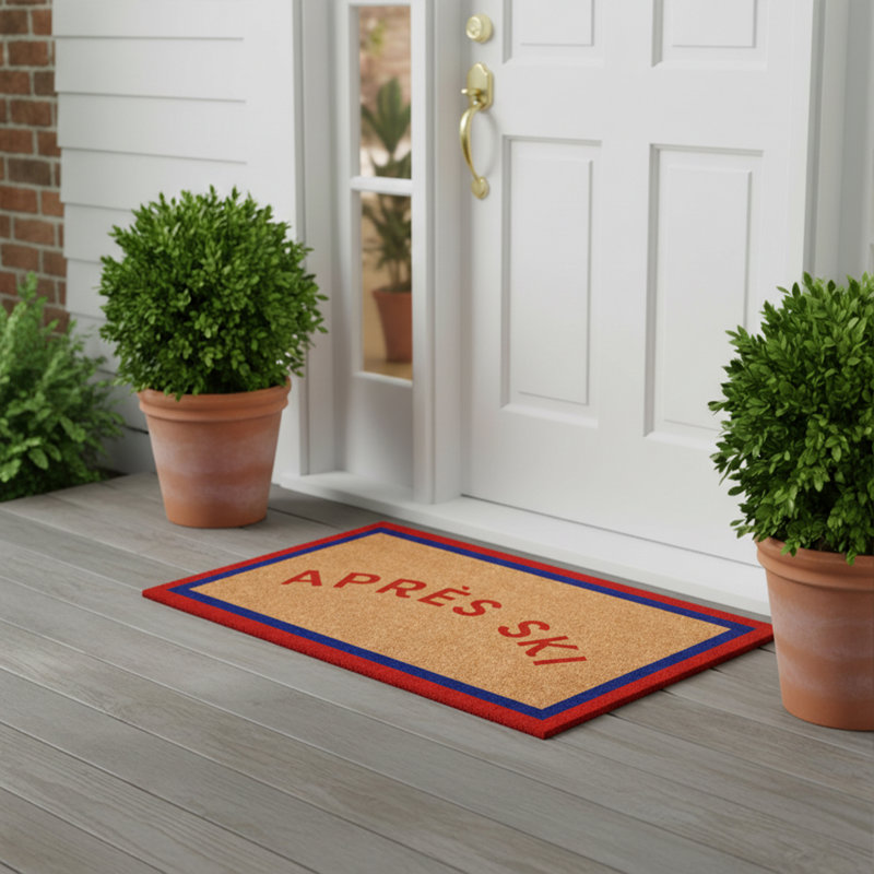 Apres Ski Border Doormat, 17"x29"