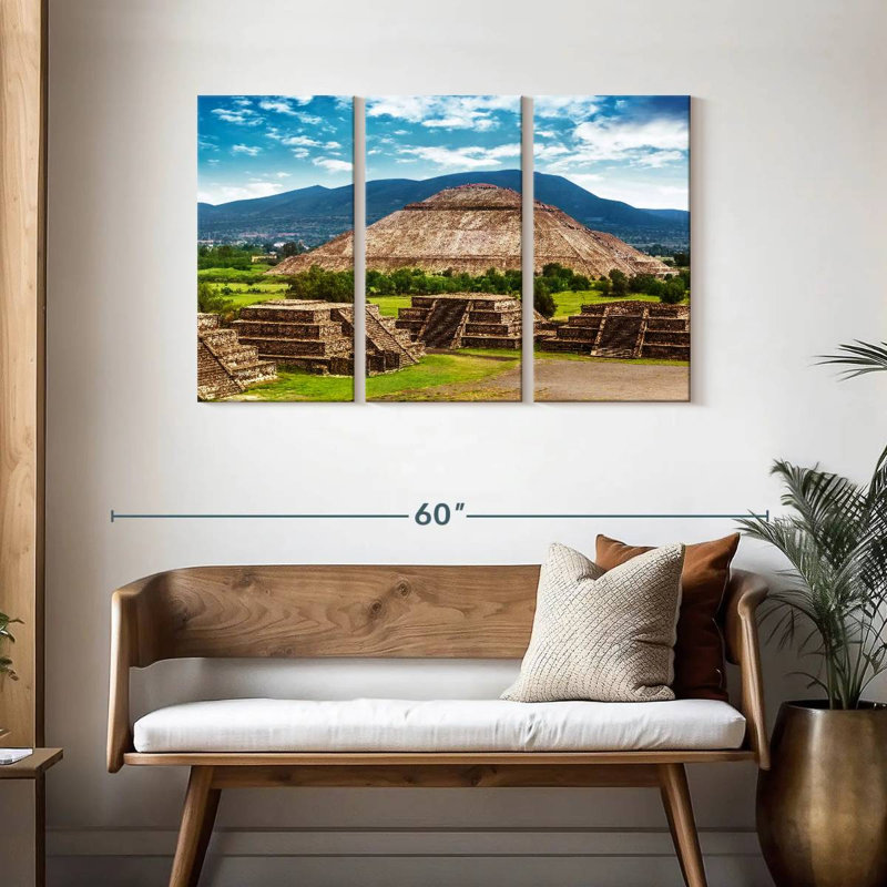 Lilie Aztec Pyramid, 28" H x 45" W