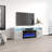 Aiyahna 63" Modern TV Stand with Electric Fireplace, High Gloss Finish, Wall-Mounted-1304167954