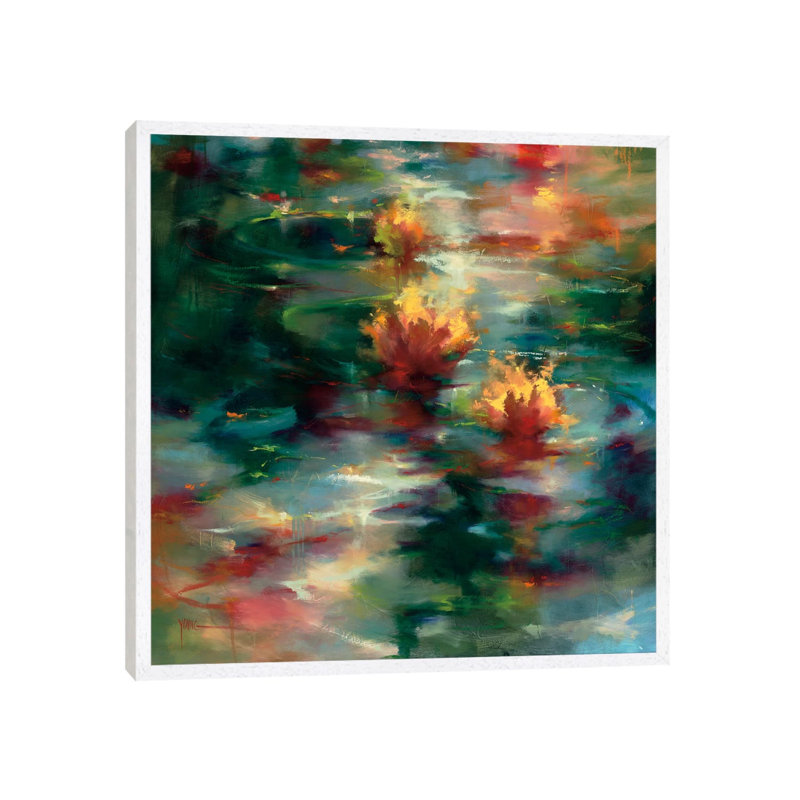 East End by Donna Young - Floater Frame Painting on Canvas, 66.04 cm H x 66.04 cm W, White Framed